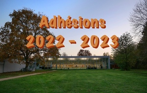 Adhésions licenciés 2022 - 2023
