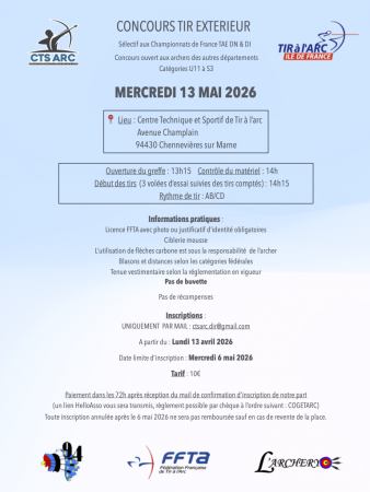 Mandat - concours selectif - mercredi 13 mai 2026